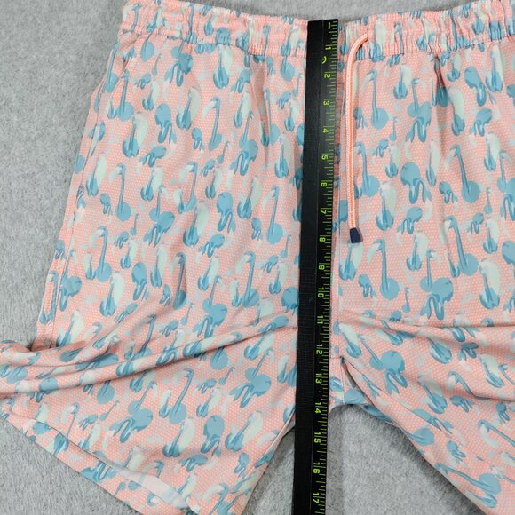 Peter Millar Swim Trunks Mens Large Seaside Flamingo Frontier Quick-Dry Liner - Picture 7 of 8